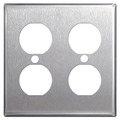 Electriduct Stainless Steel Wall Plates Light Switch Covers - Electriduct WP-ED-SS-2G-4O-5PK